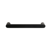 Towel Rail Single Bar Round 12V 500mm Satin Black gallery detail image