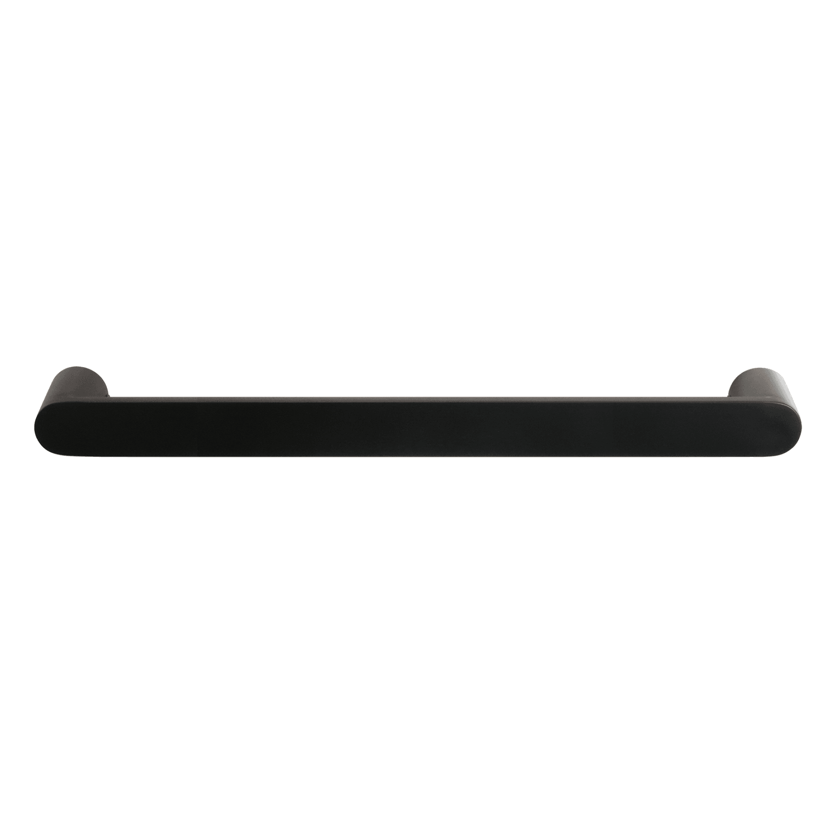 Towel Rail Single Bar Round 12V 650mm Satin Black gallery detail image