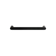 Towel Rail Single Bar Round 12V 650mm Satin Black gallery detail image