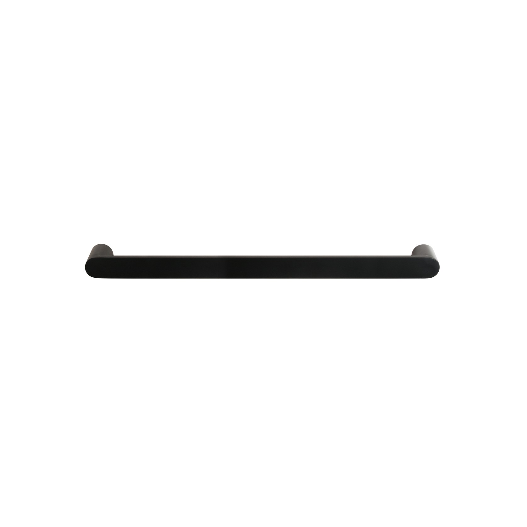 Towel Rail Single Bar Round 12V 850mm Satin Black gallery detail image