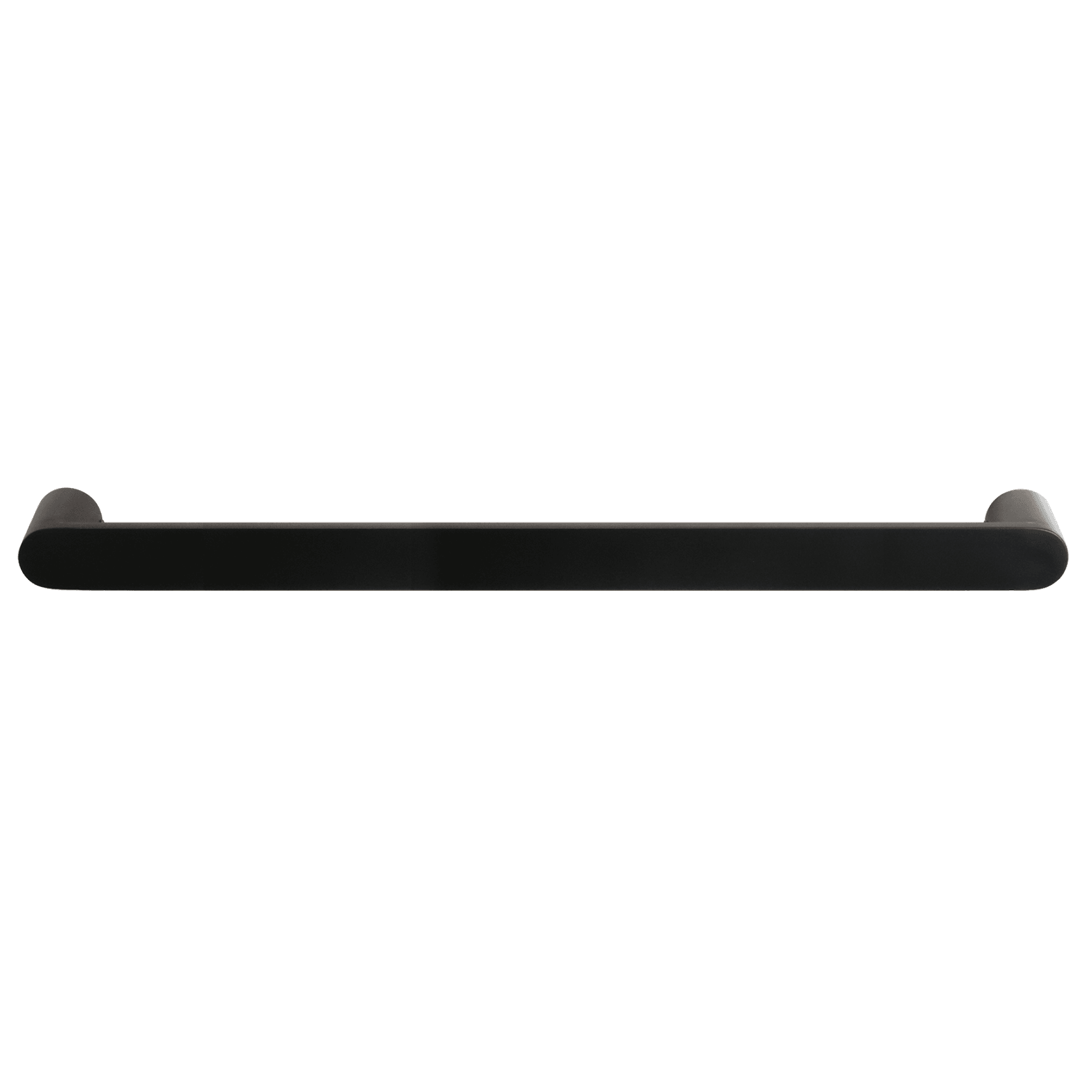 Towel Rail Single Bar Round 12V 850mm Satin Black gallery detail image