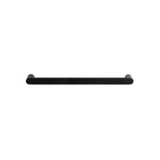 Towel Rail Single Bar Round 12V 850mm Satin Black gallery detail image