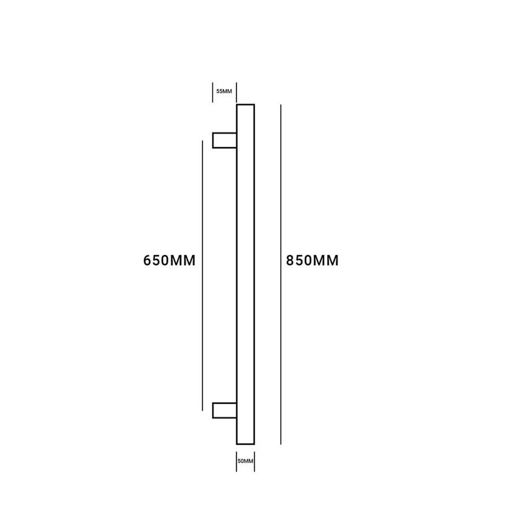 Vertical Single Towel Bar Round 12V Brushed Gold gallery detail image