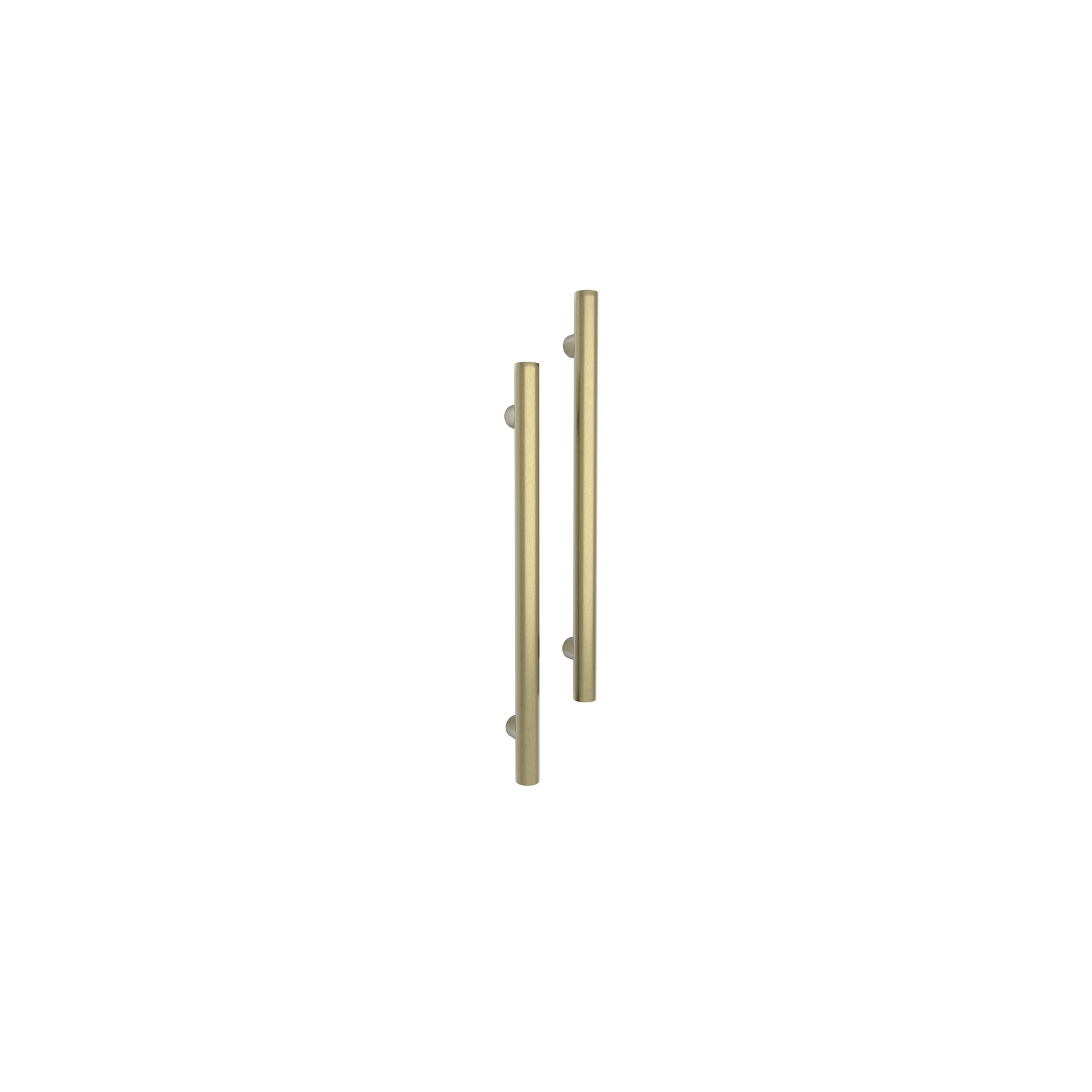 Vertical Single Towel Bar Round 12V Brushed Gold gallery detail image