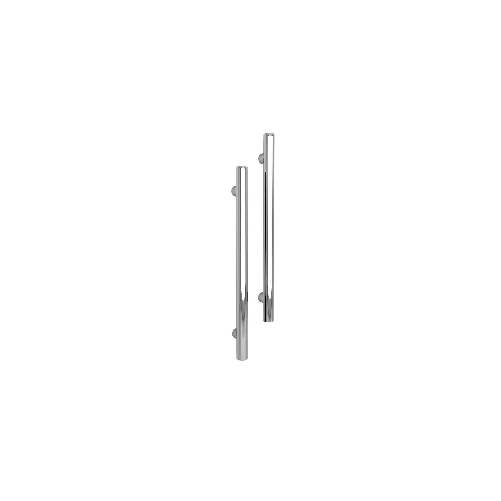 Vertical Single Towel Bar Round 12V Chrome gallery detail image