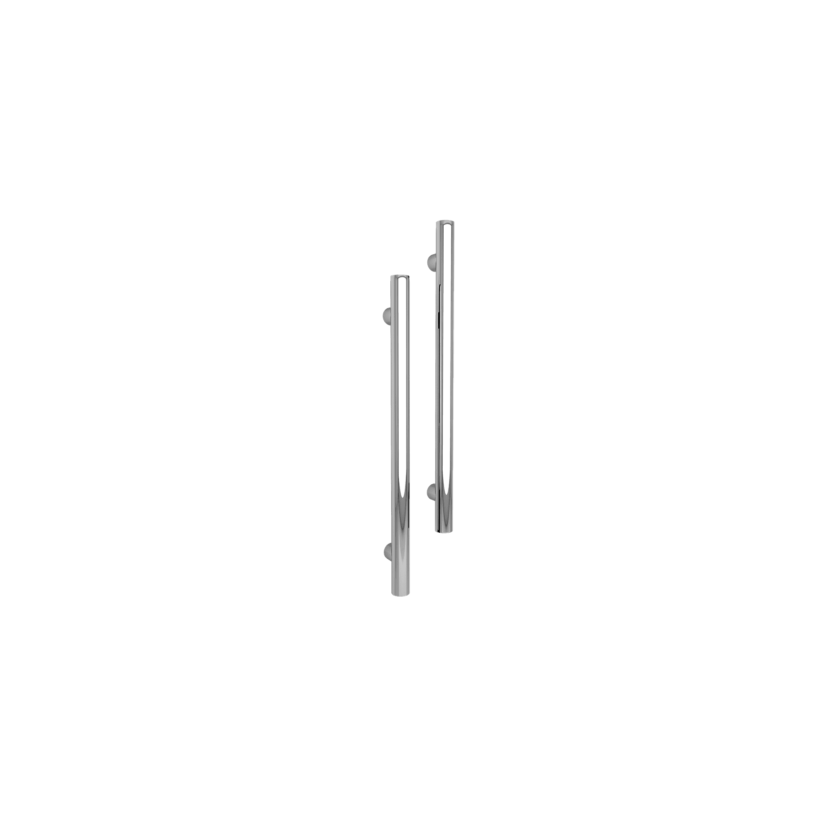 Vertical Single Towel Bar Round 12V Chrome gallery detail image