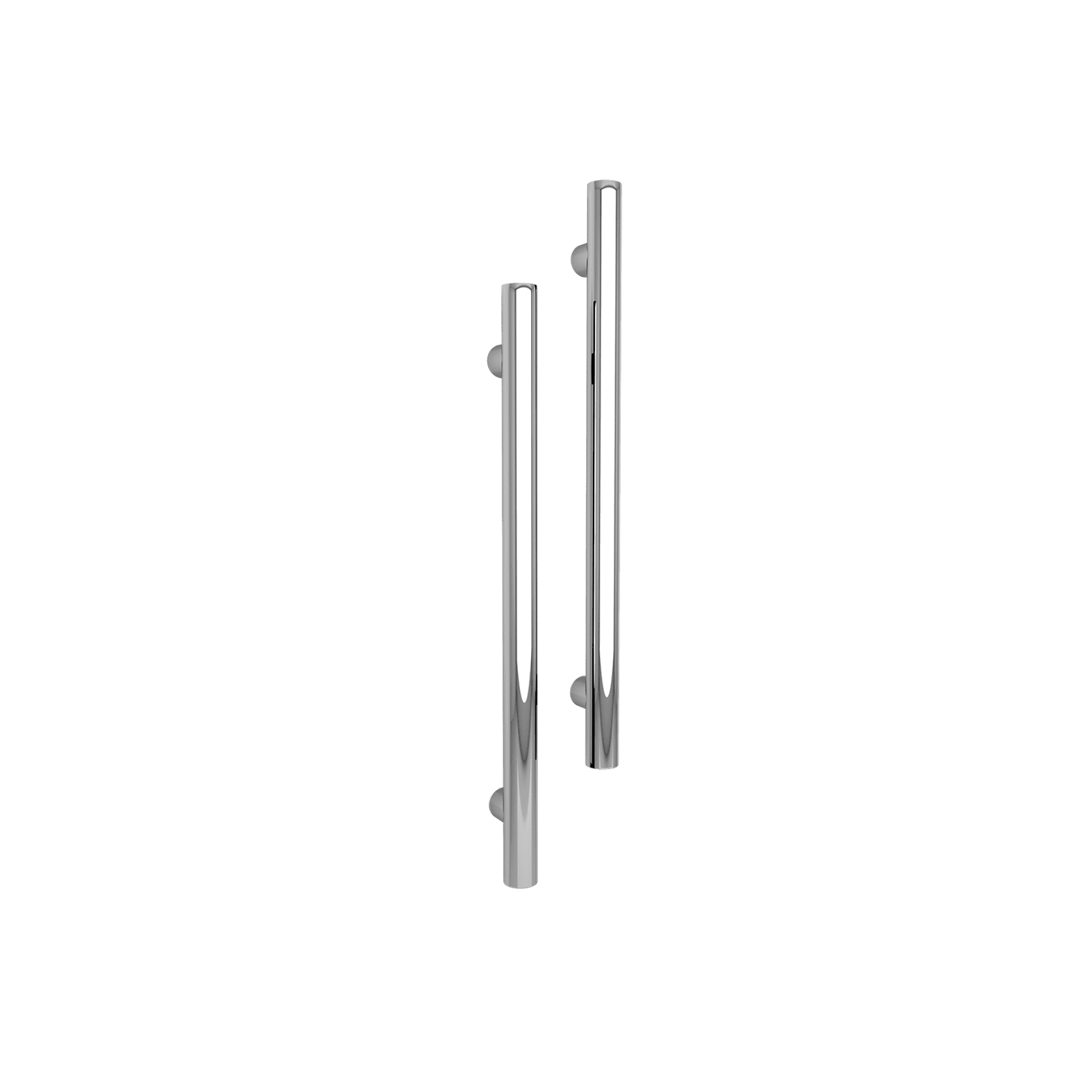 Vertical Single Towel Bar Round 12V Chrome gallery detail image