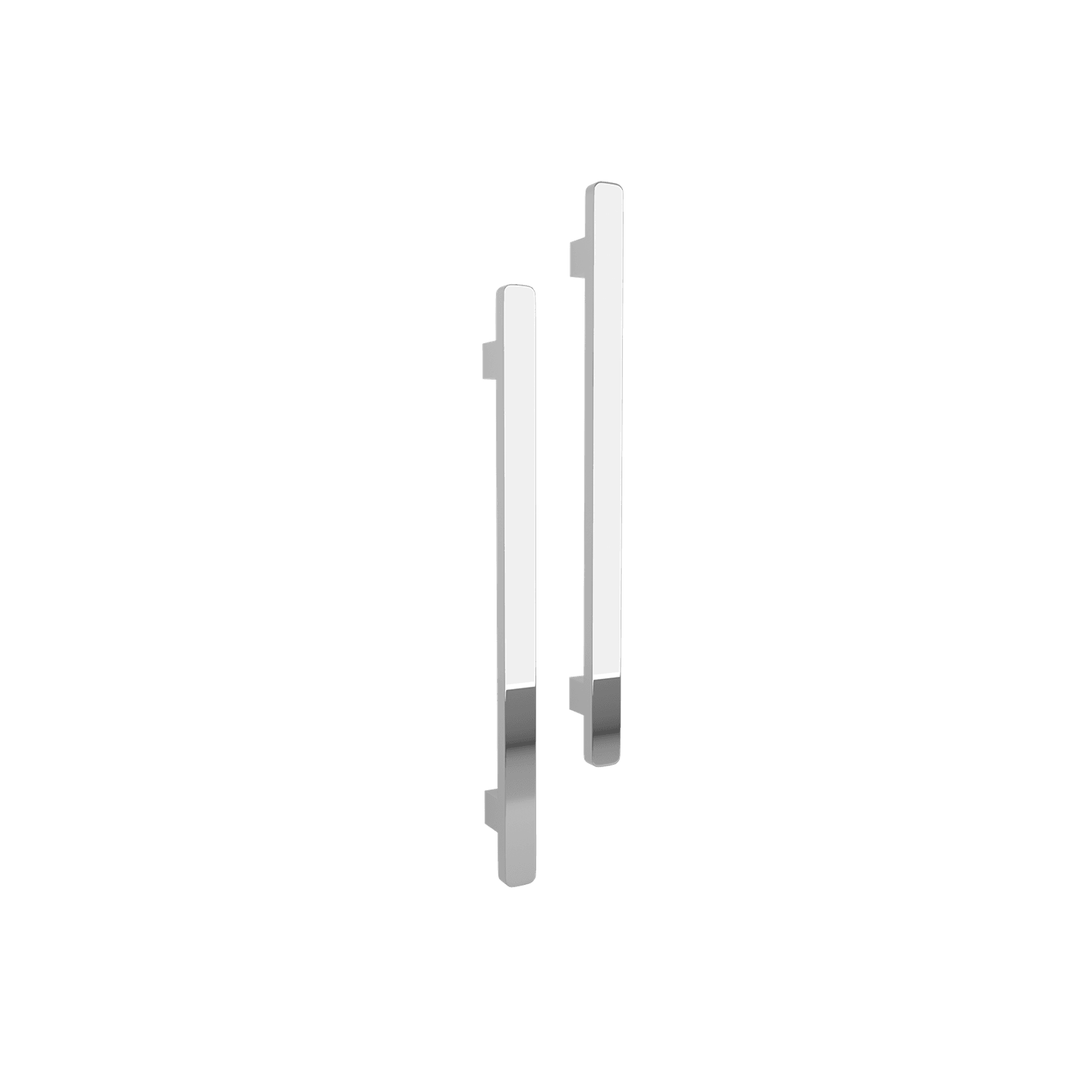 Vertical Single Towel Bar Square 12V Chrome gallery detail image
