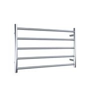 Evoke 5-Bar Heated Towel Rail - 800mm gallery detail image