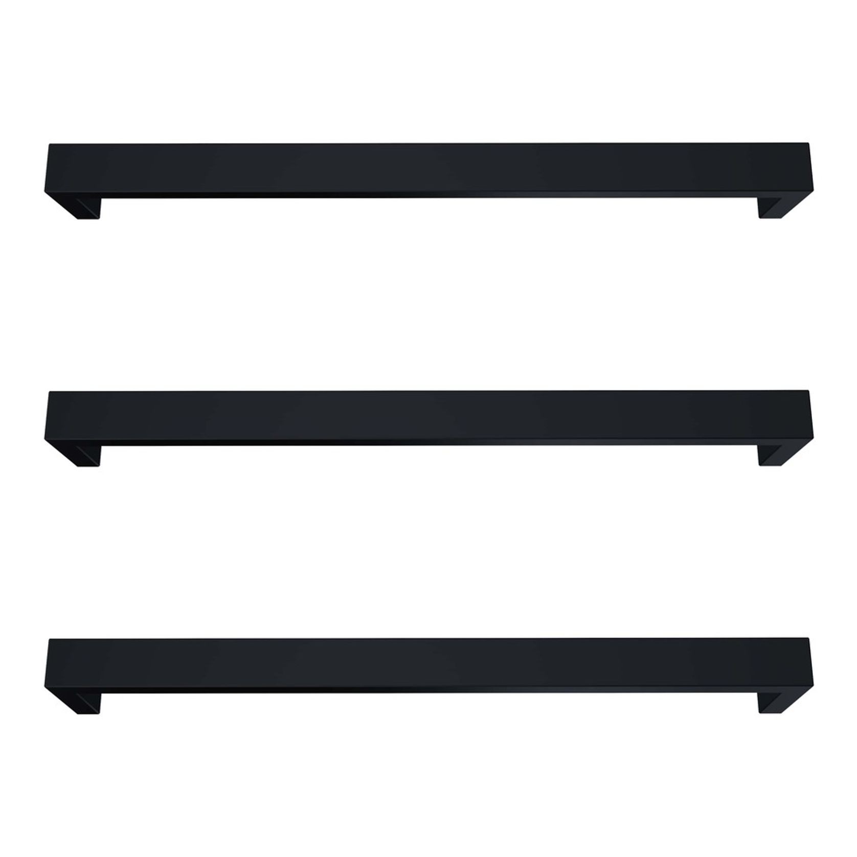 Largo Square Heated Towel Rail - 632mm gallery detail image