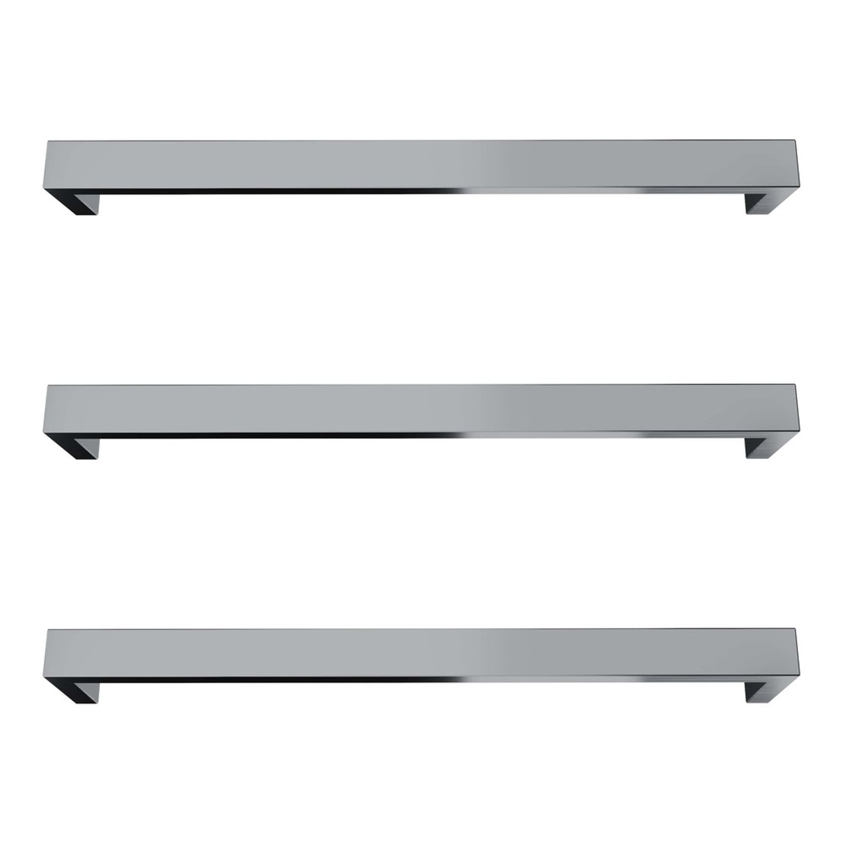 Largo Square Heated Towel Rail - 432mm gallery detail image
