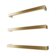 Vera Rounded Heated Towel Bar - 632mm gallery detail image