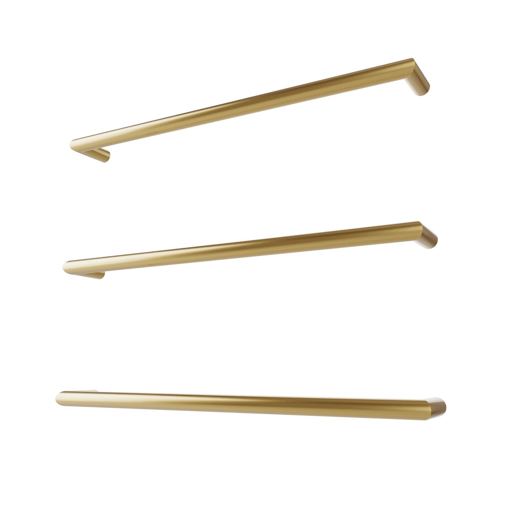 Toro Round Heated Towel Rail - 632mm gallery detail image