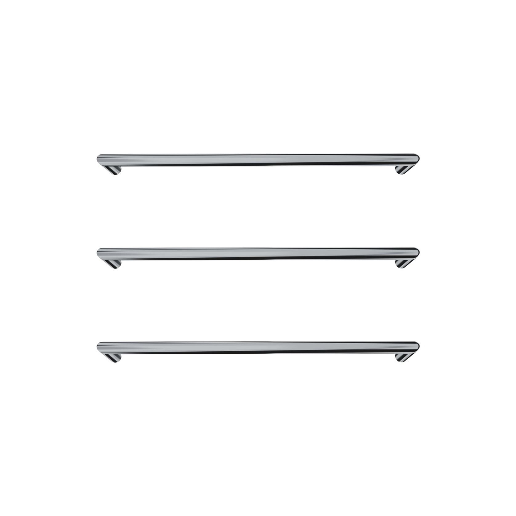 Toro Round Heated Towel Rail - 632mm gallery detail image