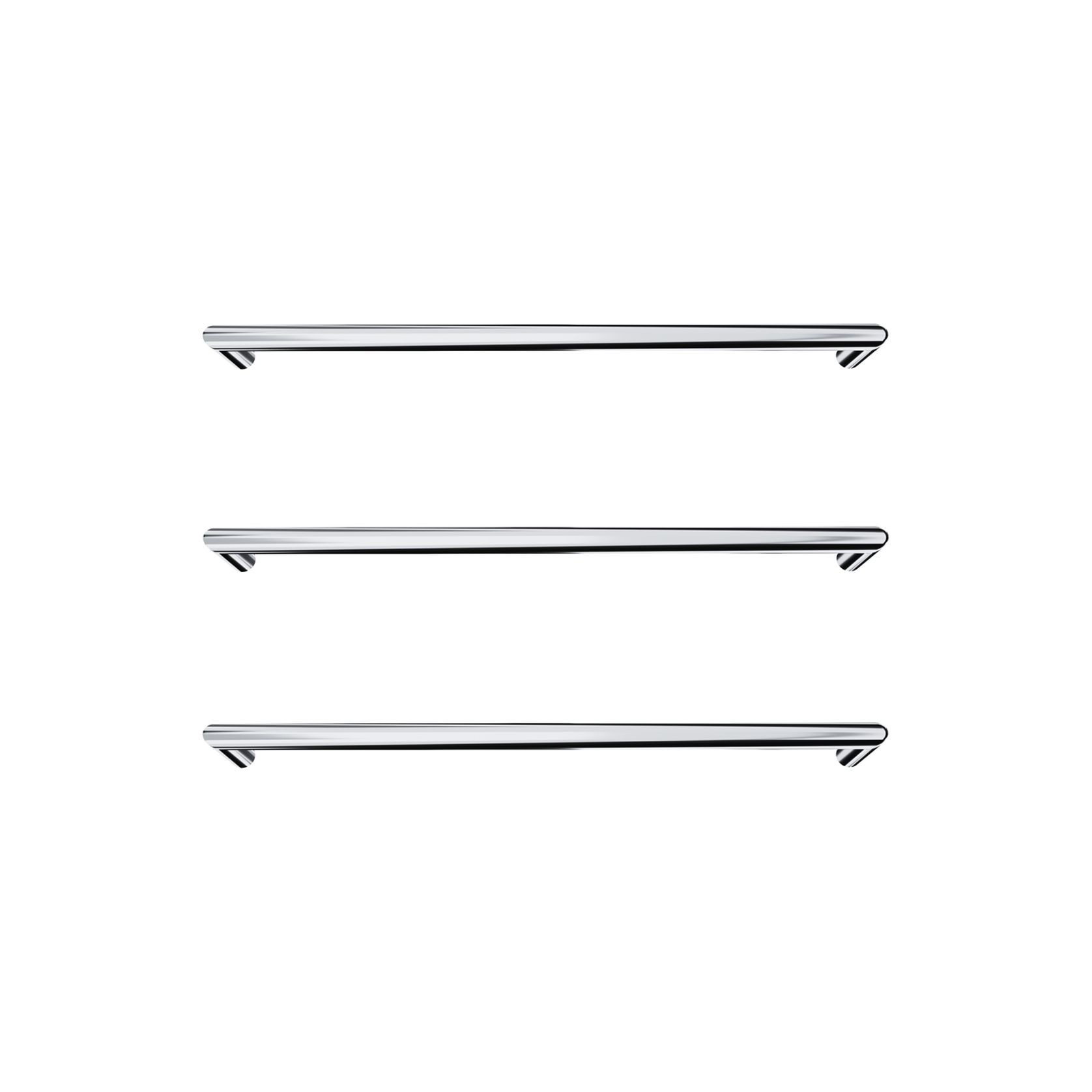 Toro Round Heated Towel Rail - 632mm gallery detail image