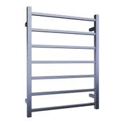 Quadro 7-Bar Heated Towel Rail - 600mm gallery detail image