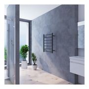 Quadro 7-Bar Heated Towel Rail - 600mm gallery detail image
