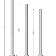 CODE Pure Freestanding Heated Towel Rail 1000Mm - 7 Colours gallery detail image