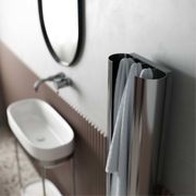 Loop Towel Warmer | Polished Pewter gallery detail image