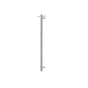 Vertical Heated Towel Rail Brushed Nickel gallery detail image