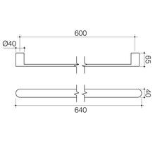 Urbane II Heated Towel Rail - Horizontal gallery detail image