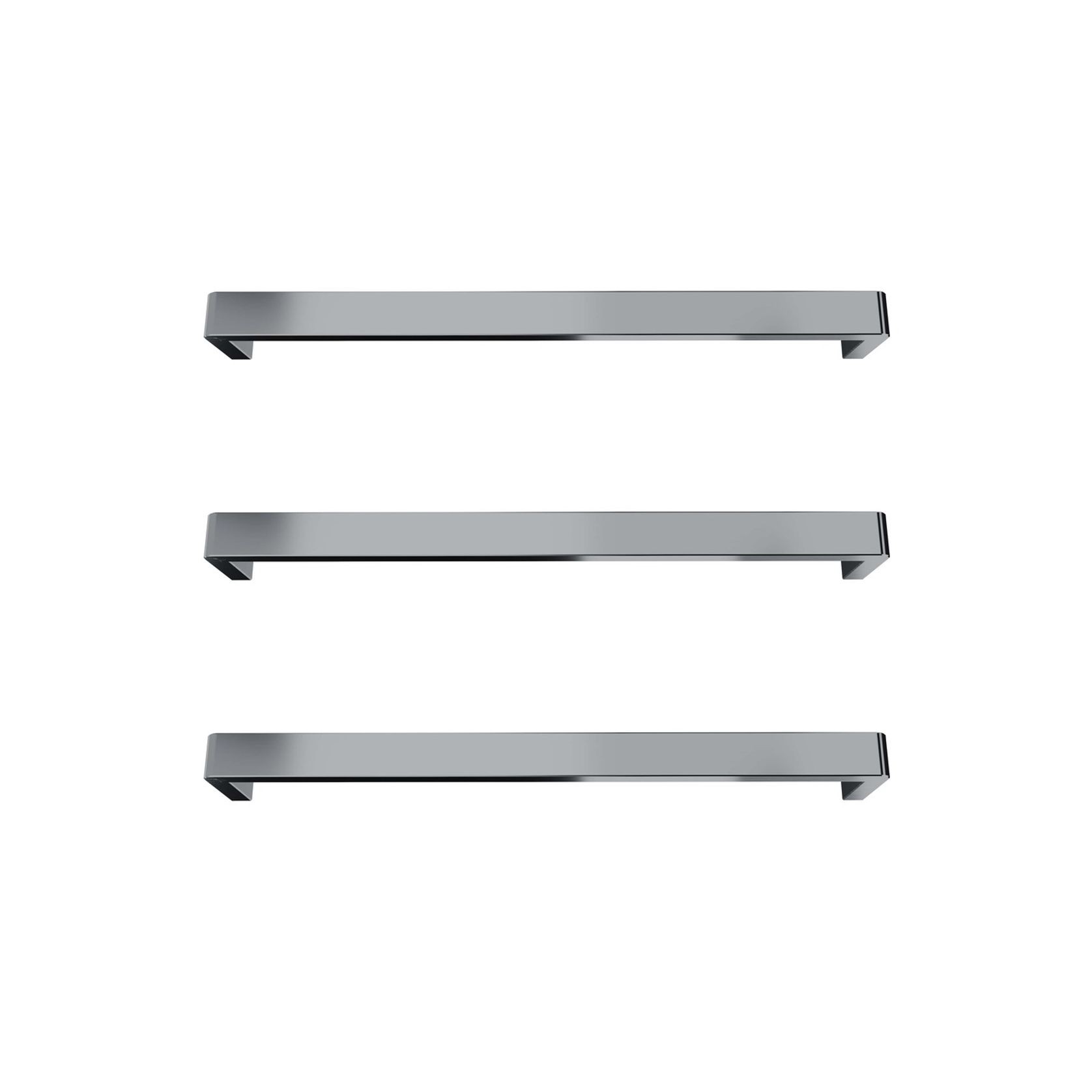 Vera Rounded Heated Towel Bar - 432mm gallery detail image