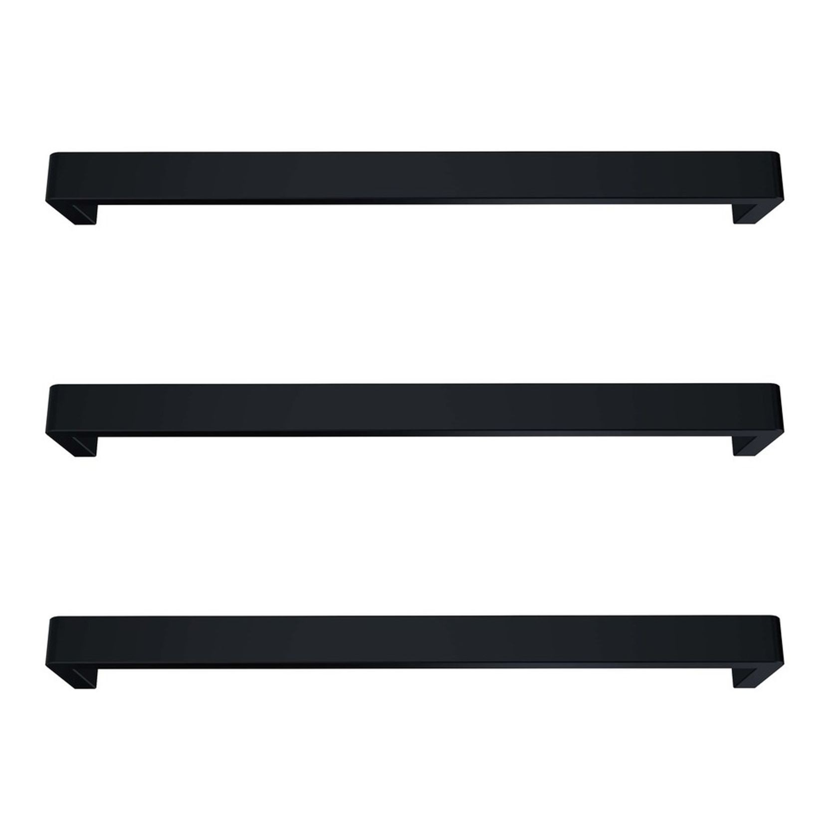 Vera Rounded Heated Towel Bar - 632mm gallery detail image