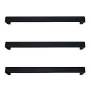 Vera Rounded Heated Towel Bar - 632mm gallery detail image