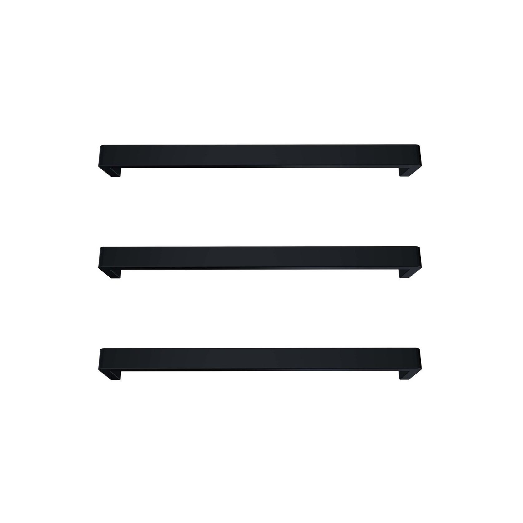 Vera Rounded Heated Towel Bar - 432mm gallery detail image