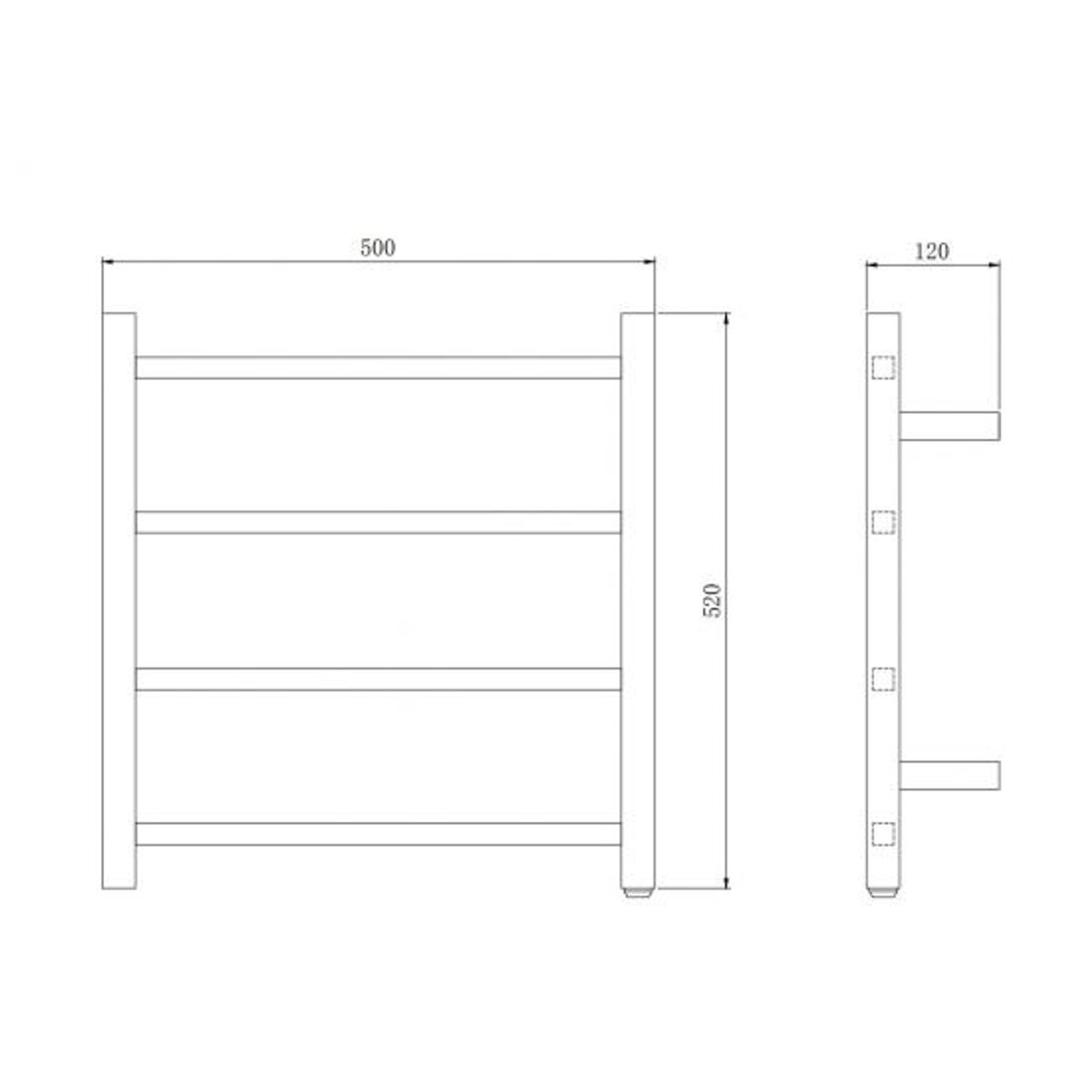 Square Heated Towel Rack gallery detail image