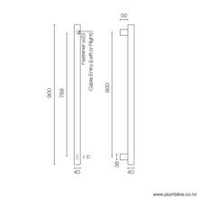 Grab 90 Vertical Heated Towel Rail gallery detail image