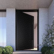Batten Pivot Entry Door Left - Galvanised FWA50 gallery detail image