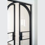 Arch Steel Frame Glass Hinge Doors - Galvanised FPS50 gallery detail image