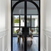 Arch Steel Frame Glass Hinge Doors - Galvanised FPS50 gallery detail image