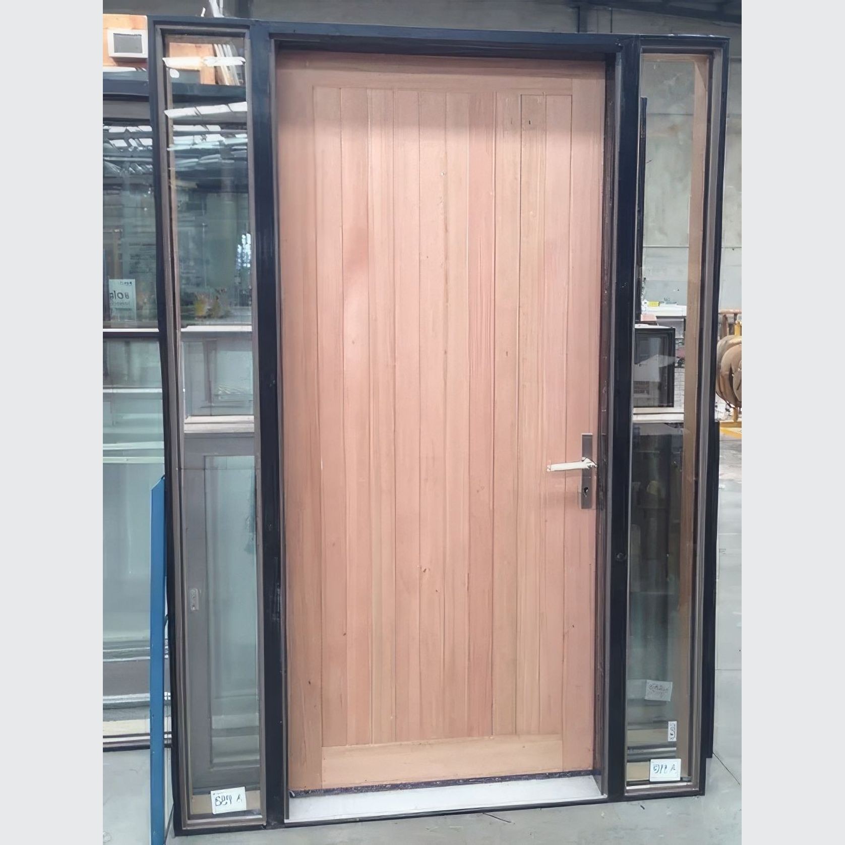 Custom V-Panel Solid Victorian Ash Entry Doors gallery detail image