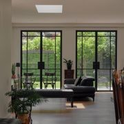 Steel Frame Glass Hinge Doors - Galvanised FPS50 gallery detail image