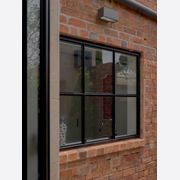 Steel Frame Glass Hinge Doors - Galvanised FPS50 gallery detail image