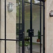 Steel Frame Glass Hinge Doors - Galvanised FPS50 gallery detail image