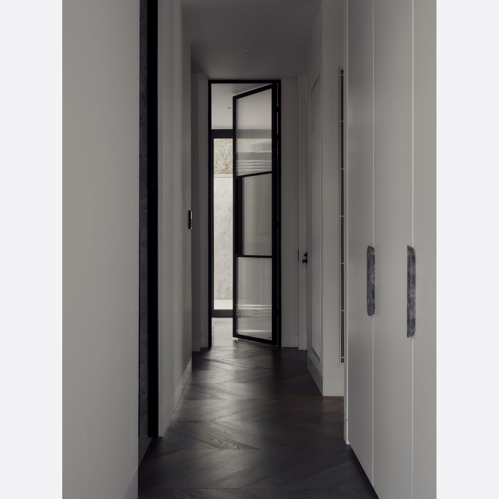 Steel Frame Glass Hinge Doors - Galvanised FPS50 gallery detail image