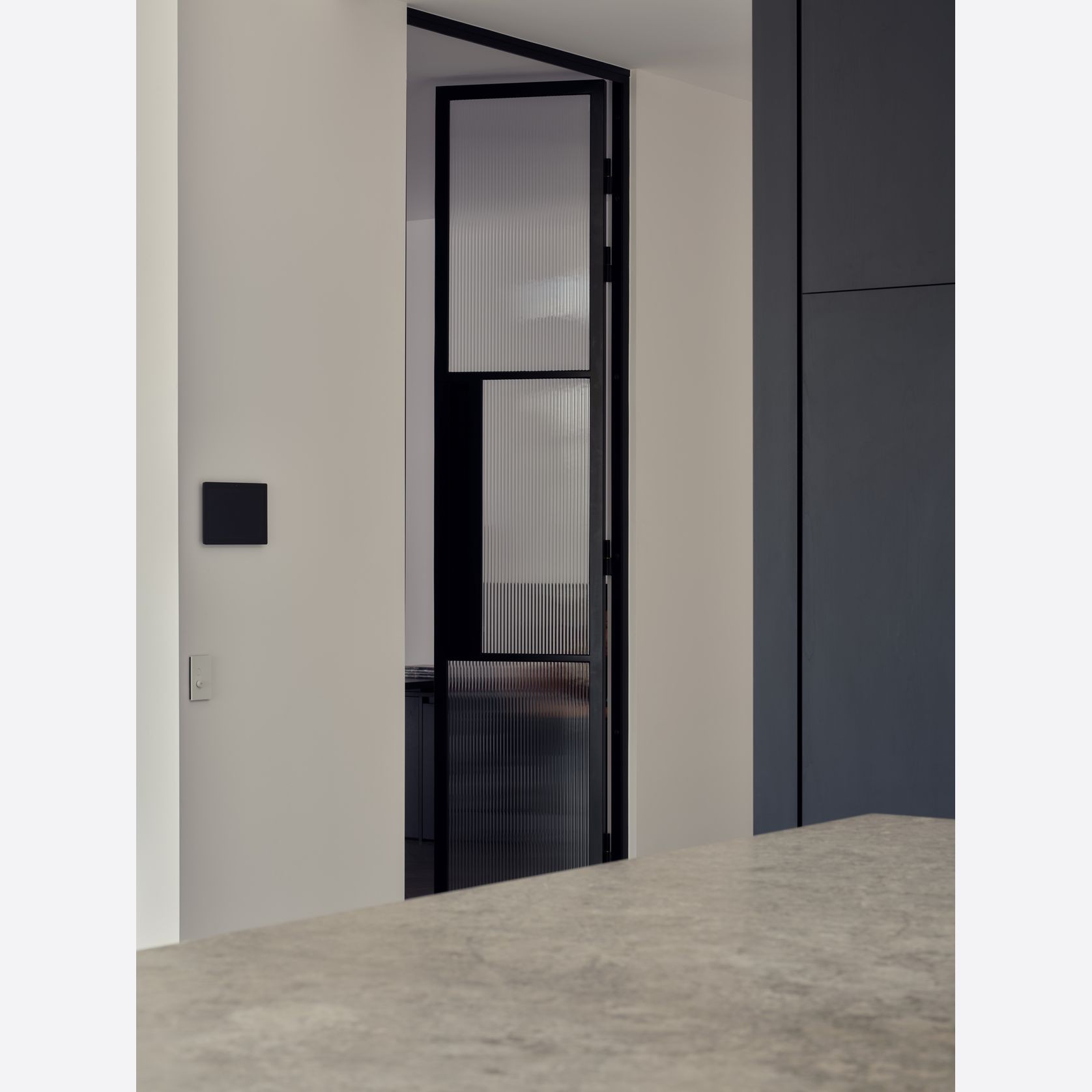 Steel Frame Glass Hinge Doors - Galvanised FPS50 gallery detail image