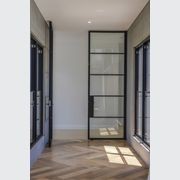 Steel Frame Glass Hinge Doors - Galvanised W40 gallery detail image