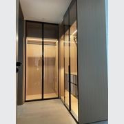 Bronze Toughened Clear Glass Soft-stop Hinged Door gallery detail image