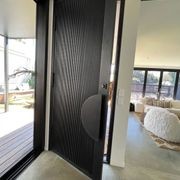Iron Batten Hinge Entry Doors - Galvanised gallery detail image