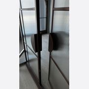 Arch Steel Frame Glass Hinge Doors - Galvanised W40 gallery detail image