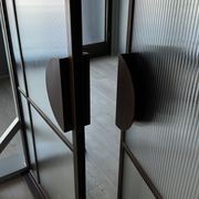 Arch Steel Frame Glass Hinge Doors - Galvanised W40 gallery detail image