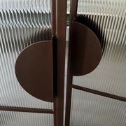Arch Steel Frame Glass Hinge Doors - Galvanised W40 gallery detail image