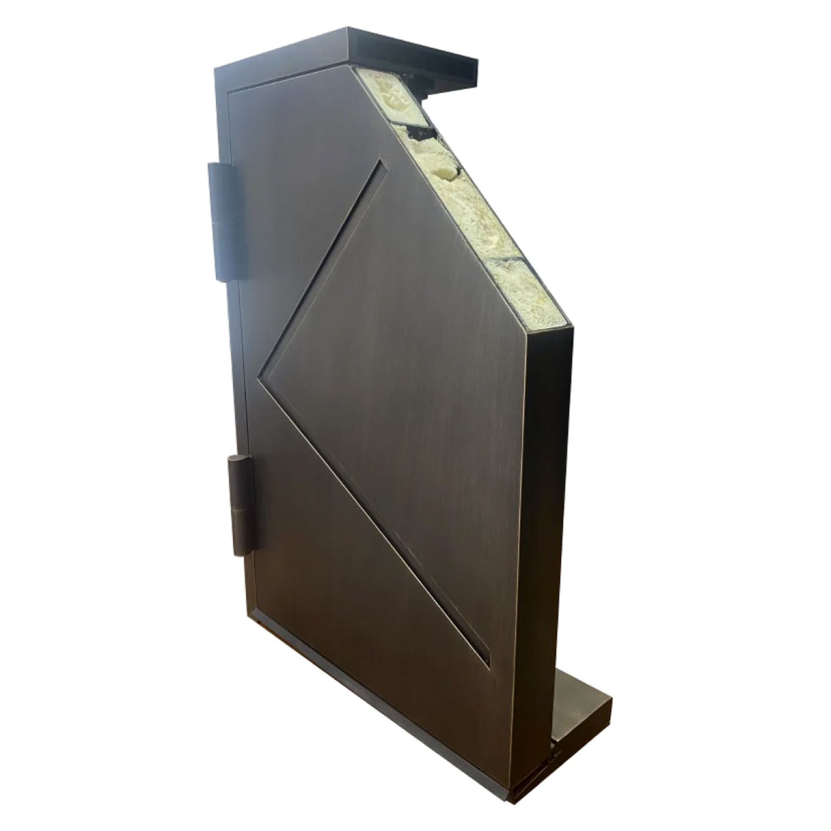 Iron Batten Hinge Entry Doors - Galvanised gallery detail image