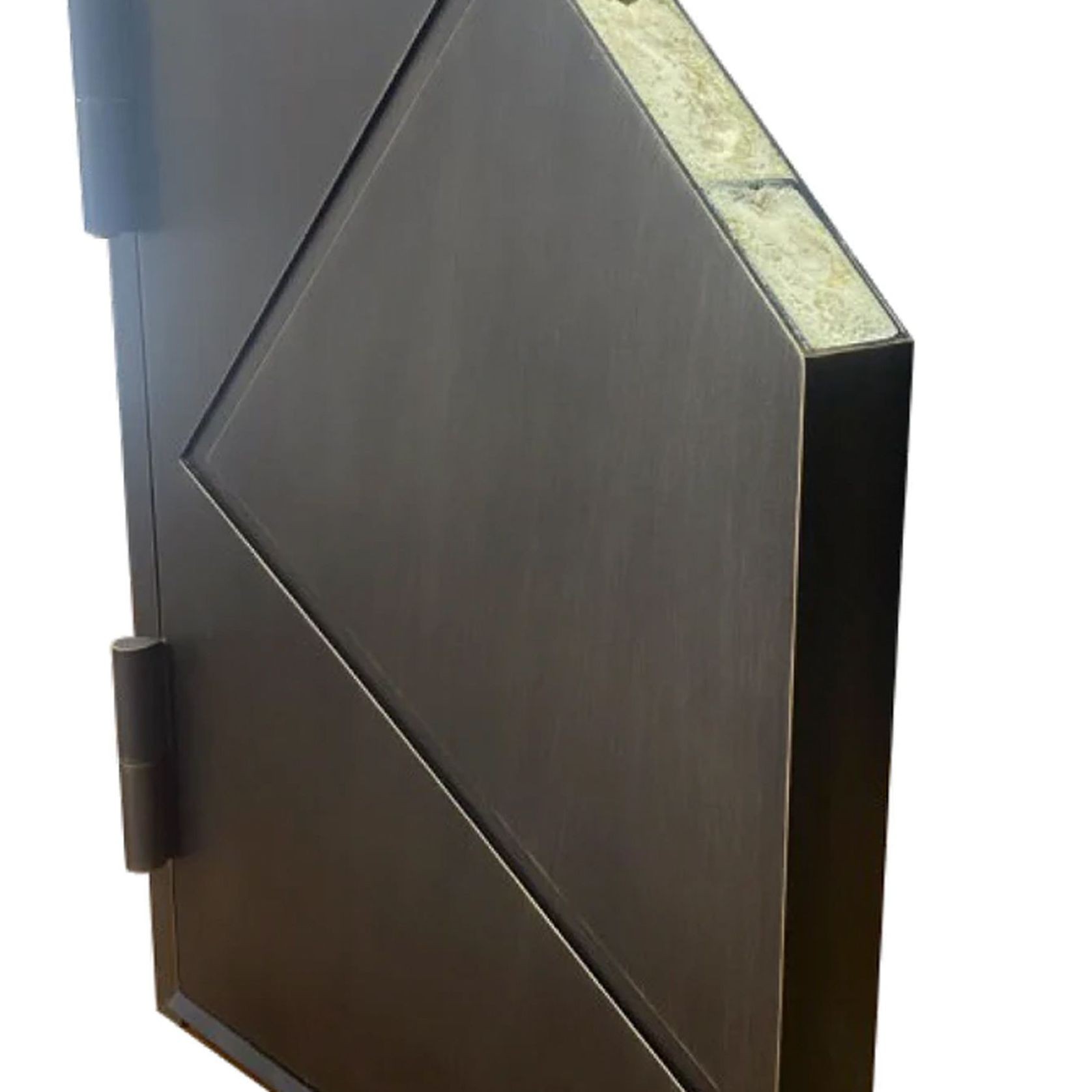 Iron Hinge Entry Doors - Galvanised gallery detail image