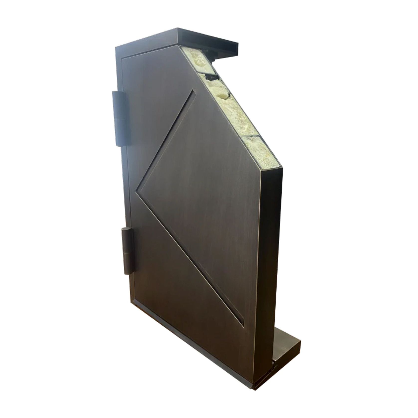 Iron Hinge Entry Doors - Galvanised gallery detail image