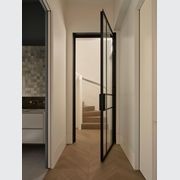 Steel Frame Glass Hinge Doors - Galvanised W40 gallery detail image